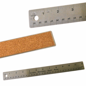 REGLA ACERO FLEXIBLE C/CORCHO